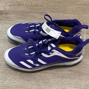 ADIDAS ICON 6 BOUNCE PURPLE BASEBALL CLEATS SIZE 15